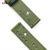Нейлоновый ремешок для часов 18 мм 20 мм 22 мм для Seiko для Omega Дышащий нейлоновый кожаный ремешок Браслет с быстрой застежкой Ремешки для умных часов