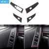 For BMW 5 Series E60 2004-2007 Carbon Fiber Window Lift Switch Button Trim Cover Car Interiors Accessories Decoration