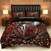 Chainsaw Man Pattern Bedding Quilt Set Quilt Cover Pillowcase Home Birthday Gift(1 * duvet cover + 2 * pillowcase, without core)