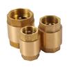 1Pc 1/2” 3/4”1” Female Thread NPT Brass Thread In-Line Spring Check Valve One-Way Anti Backflow Valve Water Control Float Valve