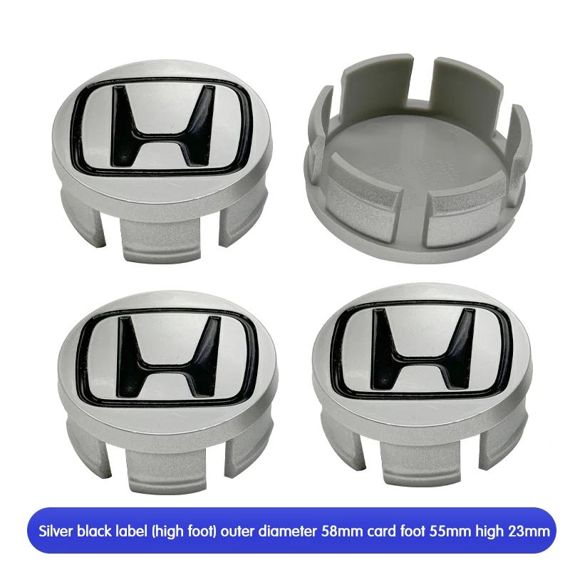 58/62/69mm Car Tyre Wheel Center Hub Cap Badge Sticker Car Accessories For Honda Civic Fit Jazz Accord Pilot Stepwgn CRV BRV