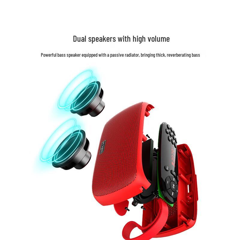 Портативная мини-бас Bluetooth-колонка W-King X2 с радио