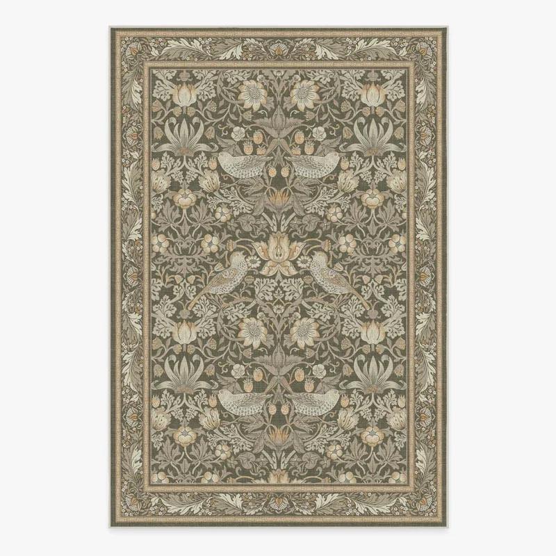 Ковер в гостиную большого размера, прикроватный коврик для спальни, машинная стирка, ковры с изображением джунглей, лося, животных, в стиле ретро, ковер для домашнего декора