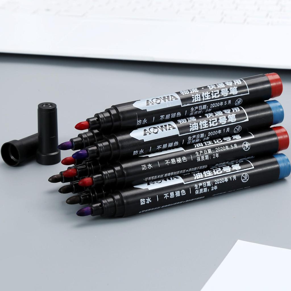 Oily Waterproof Quick-Dry Large-Capacity Marker with Thick Tip