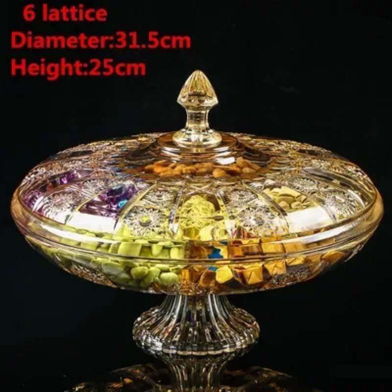 Фруктовая ваза для сухих конфет, сахар, закуски, орехи, арахис, консервная банка, коробка с крышкой, пластиковый поднос для безделушек, прозрачная акриловая тарелка