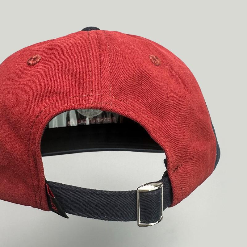 Embroidered Letter Baseball Cap Men Women Sun Protection Contrast Color Hip Hop Flat Brim Hat