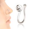 Fashion No Piercing Ear Lip Hoop Ring Women Chic Fake Nose Clip Jewelry
