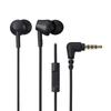 Audio-Technica ATH-CK350XiS BK Earphones Wired Remote Control with Microphone Canal Type Recycled Plastic Contains Antibacterial Small Black