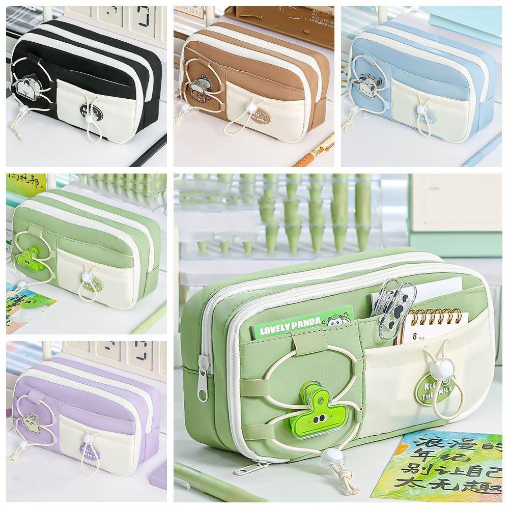 Multifunctional Cartoon Pencil Case Large Capacity Stationery Storage Bag  Office Supplies