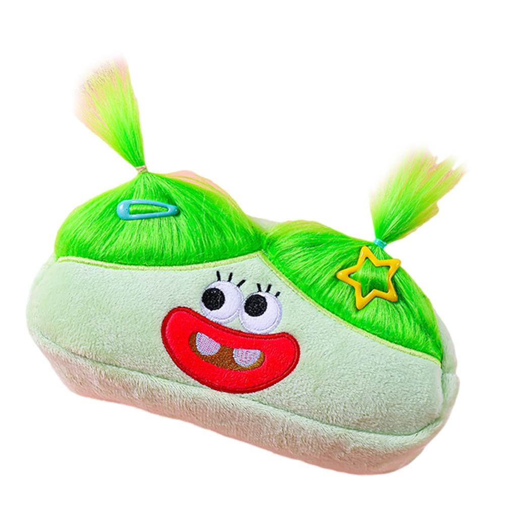 Мультяшная кукла-карандаш, плюшевая сумка для ручек, пенал на молнии, большая вместимость, сумка для канцелярских принадлежностей, подарок для ребенка в школу