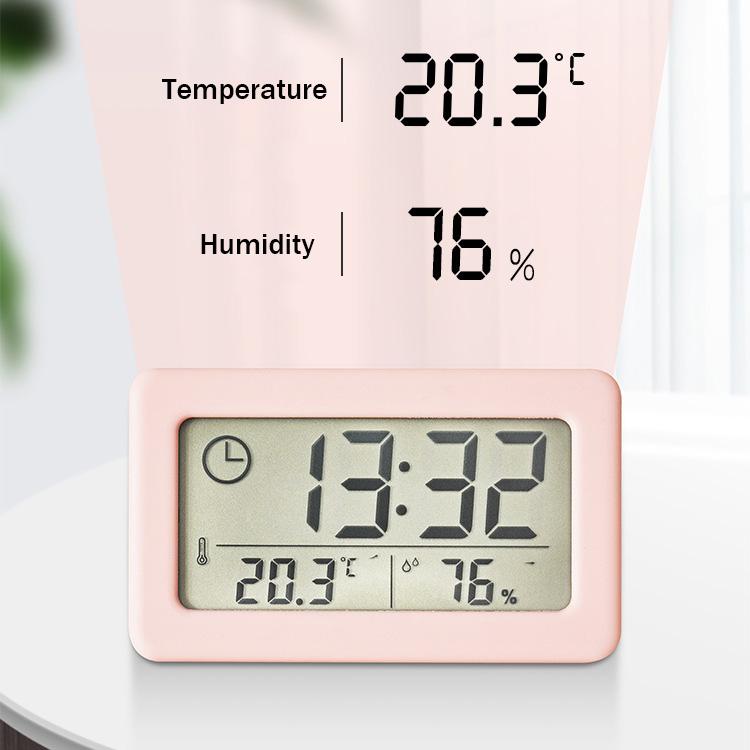 Простые светодиодные мини-электронные часы, прикроватные часы, повтор будильника с дисплеем календаря температуры