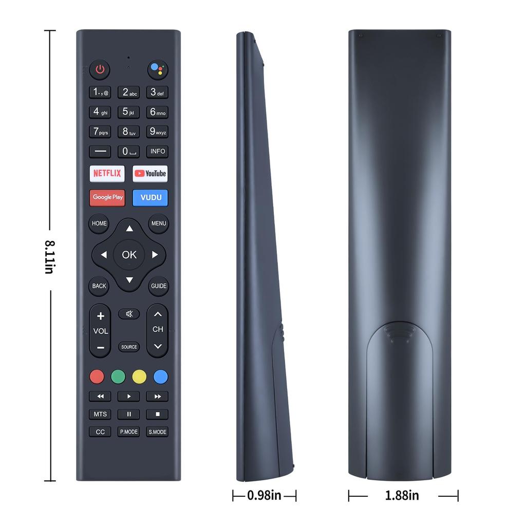 TV Remote Control for Sceptre with Voice Function Compatible with Android TV 280401010470 KT1946-HG