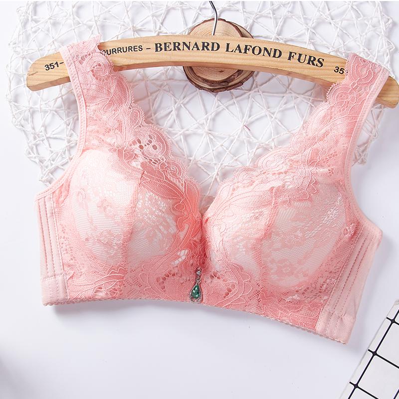 Женский сексуальный удобный бюстгальтер для здоровья, регулируемый собранный бюстгальтер пуш-ап с чашкой 3/4, женское нижнее белье большого размера