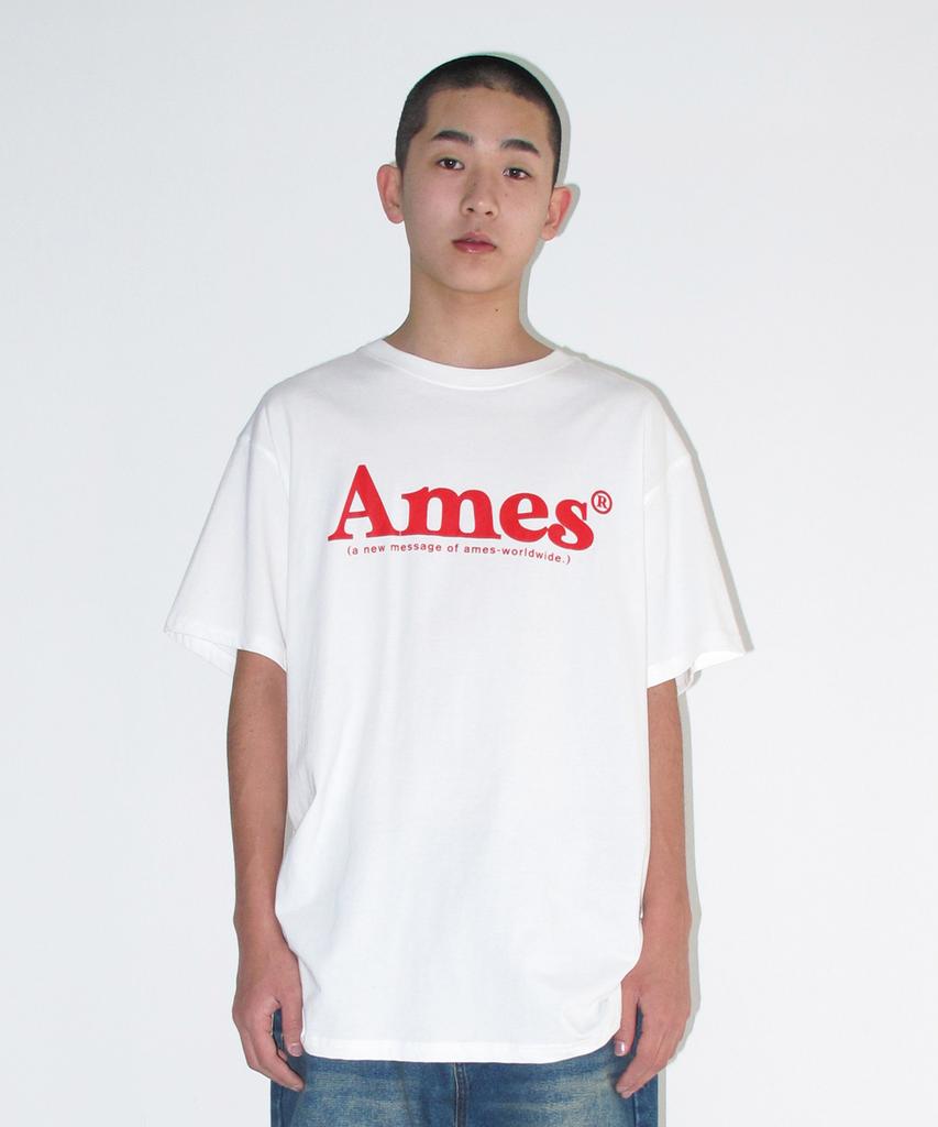 AMES-WORLDWIDE Базовая футболка с логотипом Белая