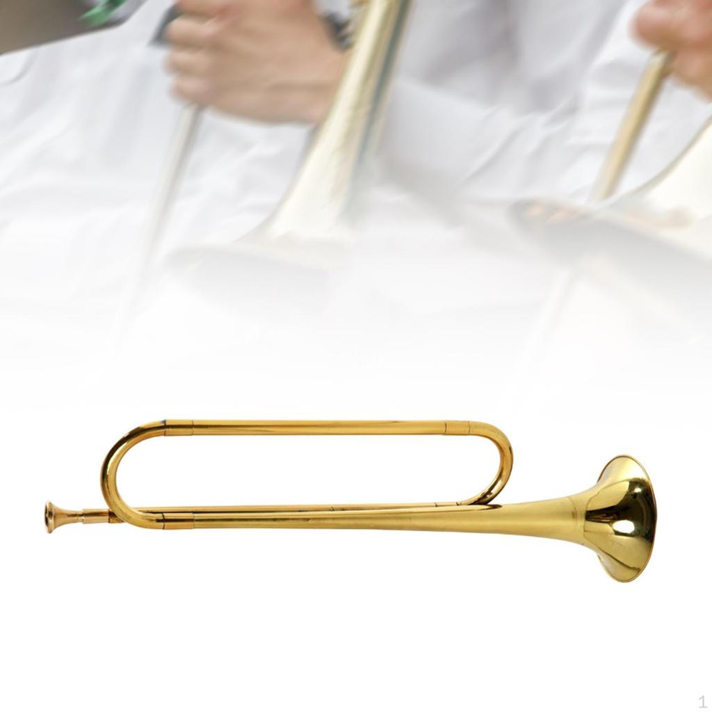 C Bugle Blowing Music Instrument Marching Youth Brass Trumpet for Stage Performance Orchestra