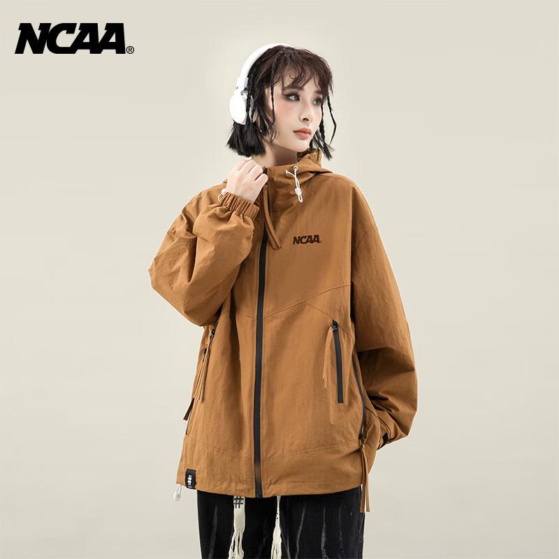 Куртка на молнии с капюшоном в американском ретро-стиле NCAA