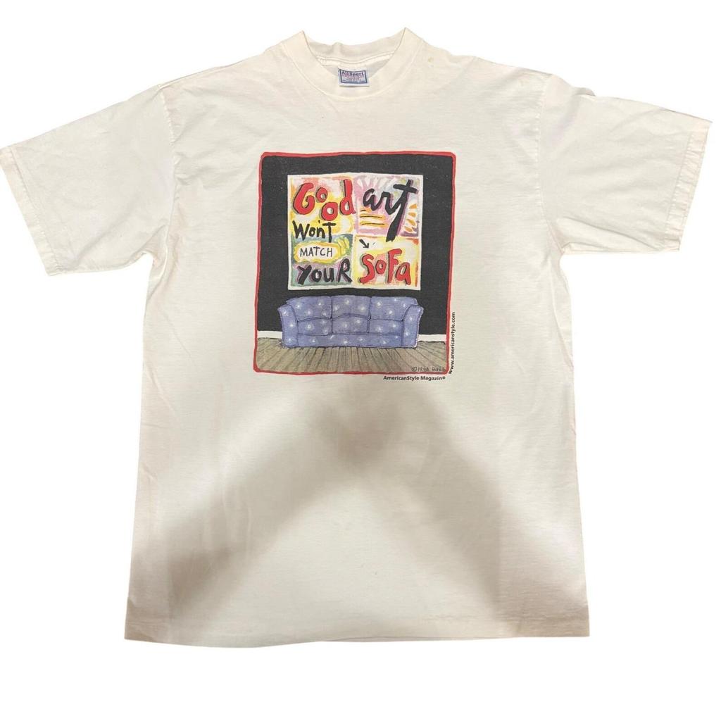 Fred Babb Art T-Shirt: God Won't Match Your Sofa Graphic Tee