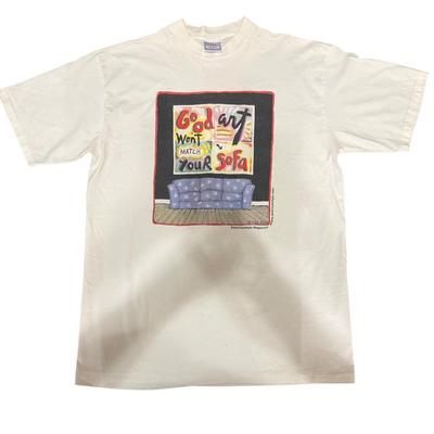 Fred Babb Art T-Shirt: God Won't Match Your Sofa Graphic Tee