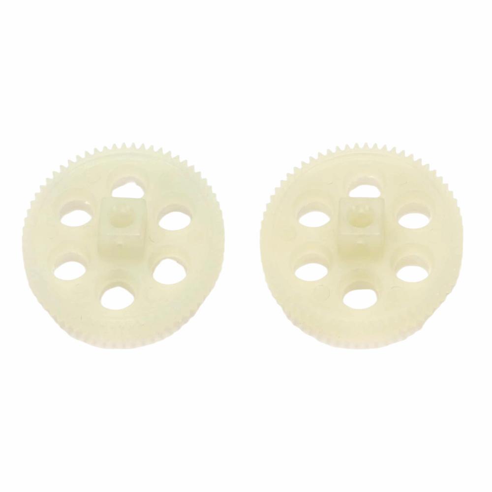 2PCS Plastic Remote Control Helicopter Gear White RC Helicopter Gear Assembly