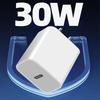 Быстрое зарядное устройство PD30W, сертифицированное 3C, для Apple 16 Pro - Совместимо с китайскими, американскими и европейскими стандартами