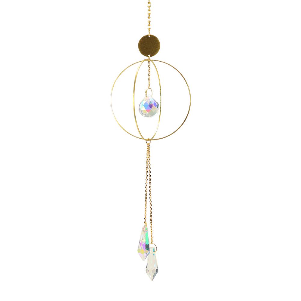 Crystal Sun Catcher Prisms Hanging Prisms Rainbow Crystal Sun Sensor Pendant for Window Outdoor Garden Wedding Decoration