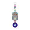 Evil Eye Hanging for Good Luck Prosperity Zodiac Success Health Wealth Office Home Decor & Car (Owl MDF & Glass) (OWLM)