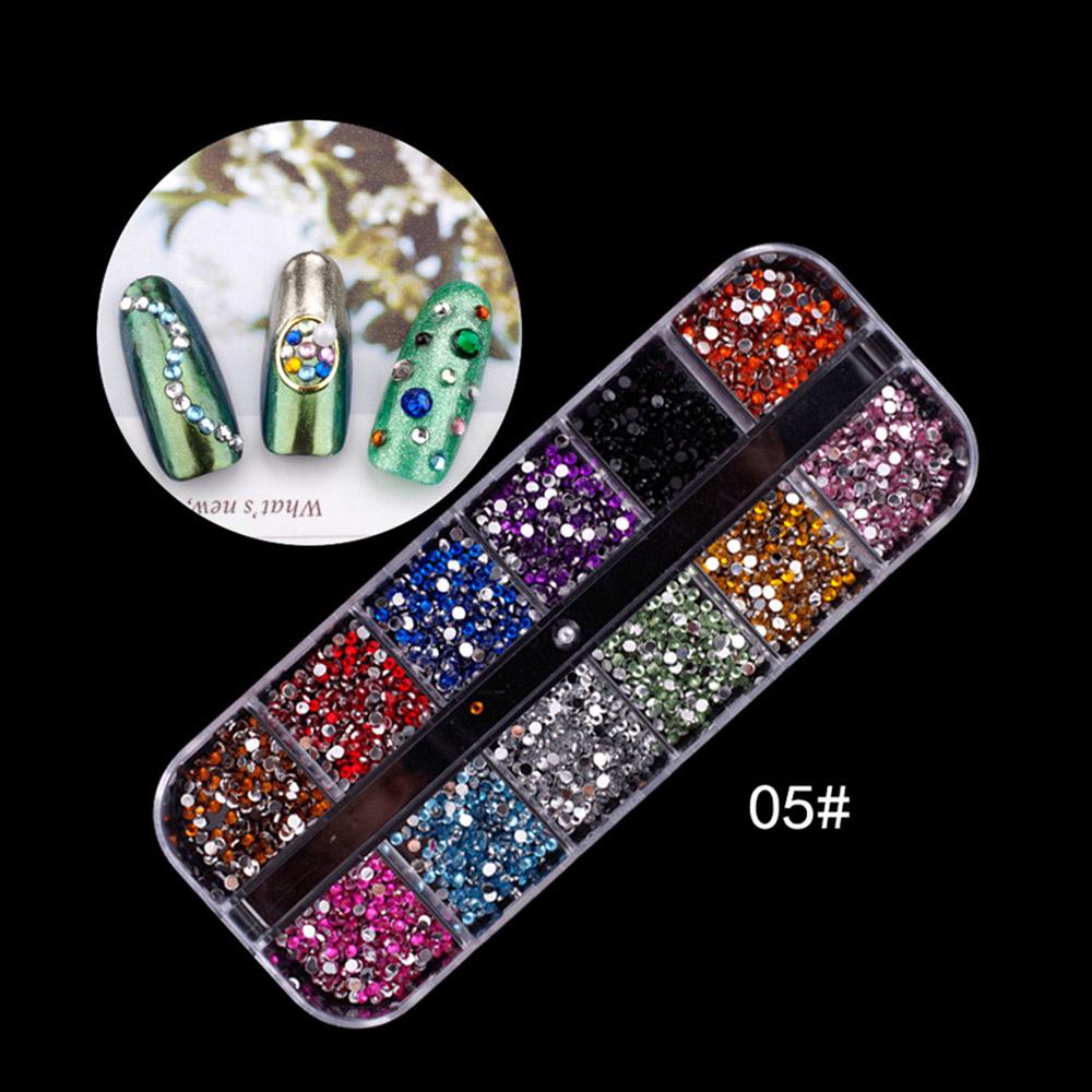 Nail Crystal Rhinestones Palette DIY Nail Sequins Mermaid Beads Nail Art Decorations Seashell Tips