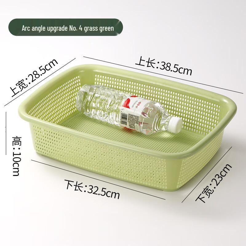 Прямоугольная пластиковая корзина для хранения и слива