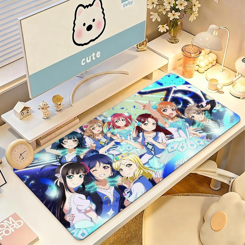 Милый Коврик для Мыши Аниме Love Live S-sunshine Противоскользящий Резиновый Край Заблокирован Утолщенный Коврик для Игрового Стола Ноутбука