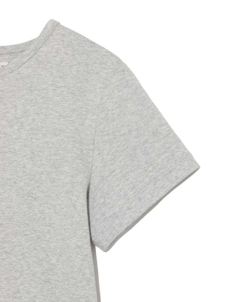 GLOWNY G Baby Tee (Long Version) (Melange Gray)