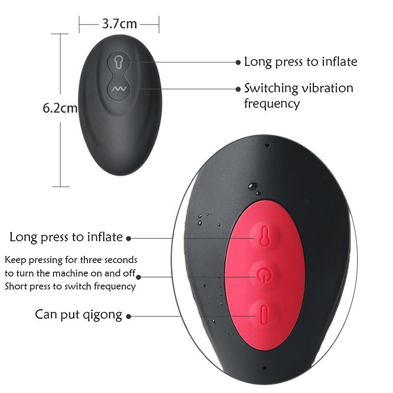 Беспроводной пульт дистанционного управления, мужской массажер простаты, вибратор, надувная анальная пробка, расширение, вибрирующие анальные секс-игрушки для мужчин и женщин