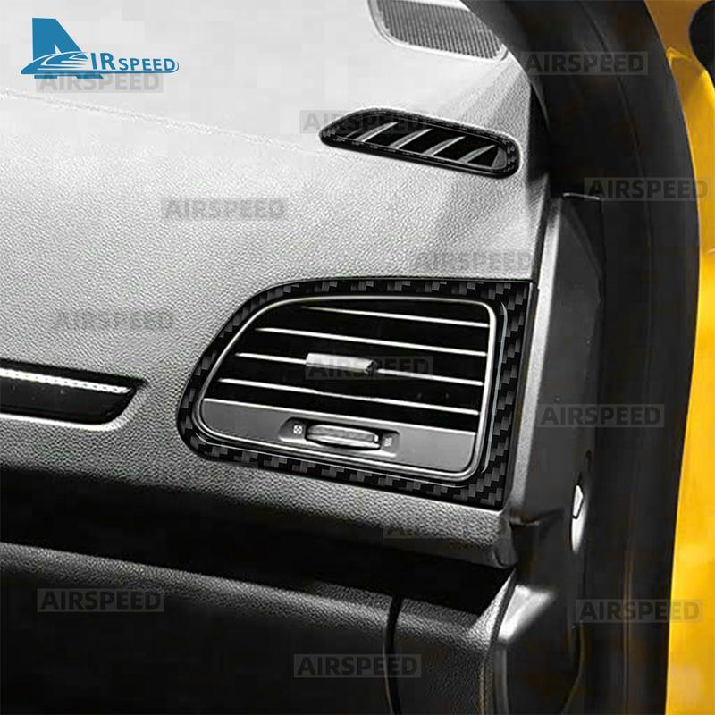 Soft Carbon Fiber Sticker For Renault Megane 4 2016 2017 2018 -2025 Car Center Console Side Air Outlet
