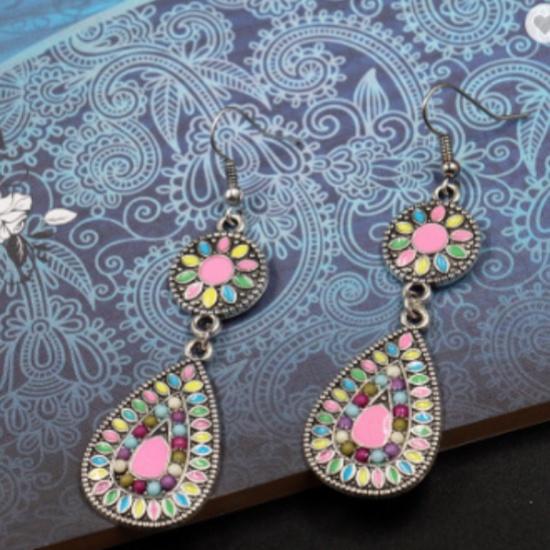 Капли воды, Серьги в форме капель воды, Ретро-серьги в стиле бохо, Геометрические серьги, Аксессуары