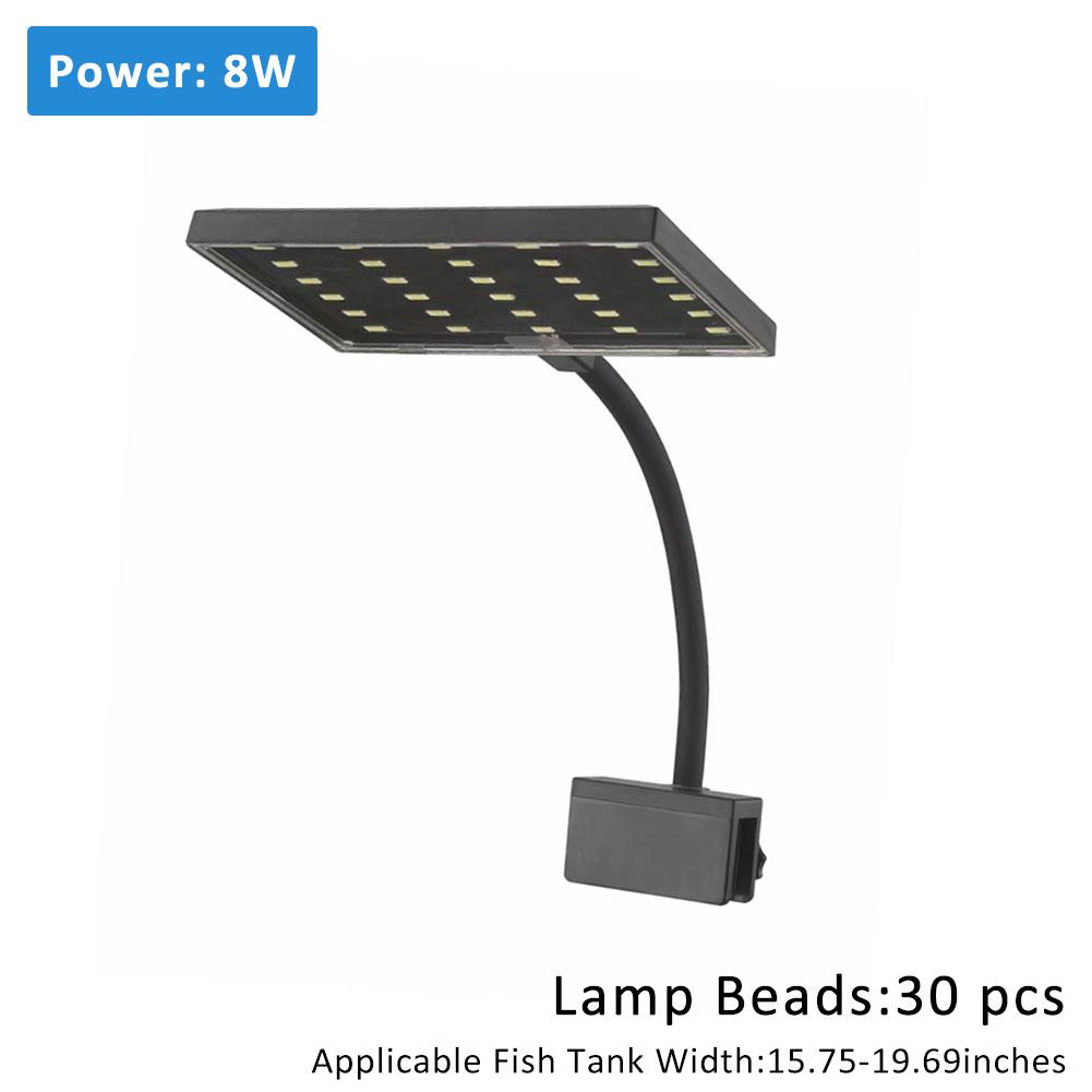 USB Aquarium LED Planted Tank Light Clip-on 6-Row LED Aquascaping Lamp for Nano Fish Planted Tank Aquariums Accessories