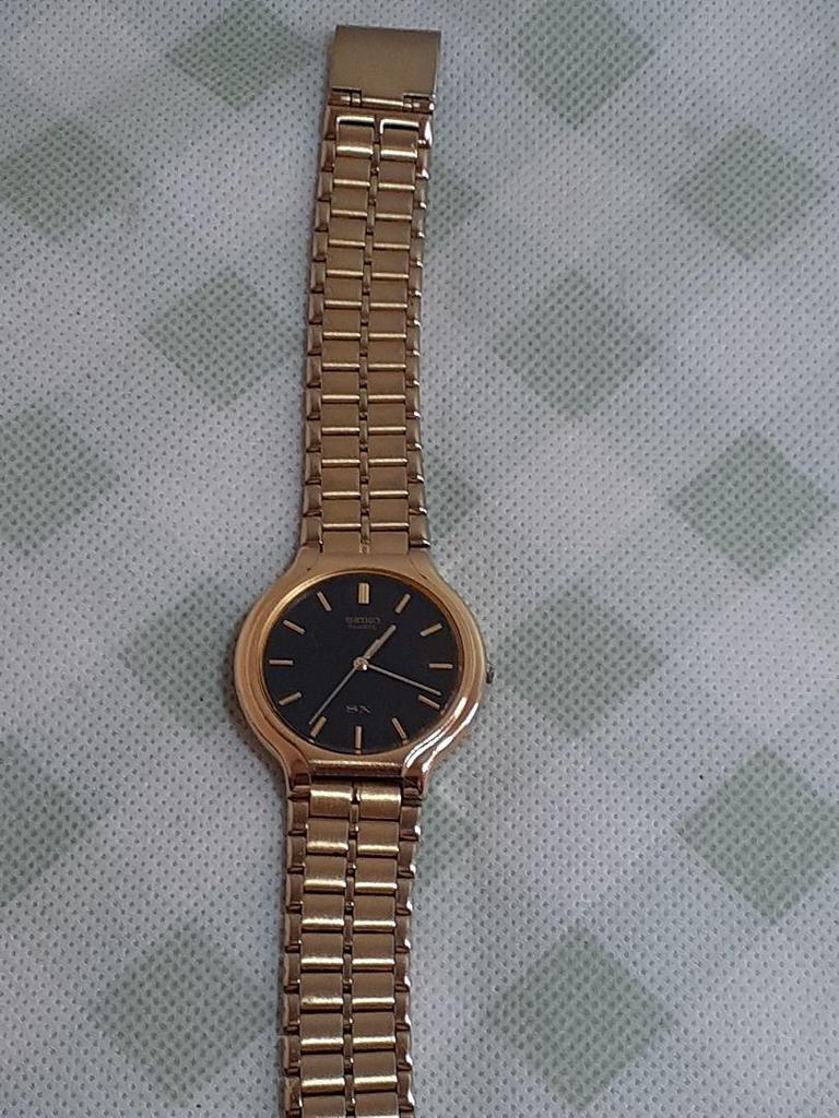 [USED] SEIKO SX Quartz Watch Black/Gold