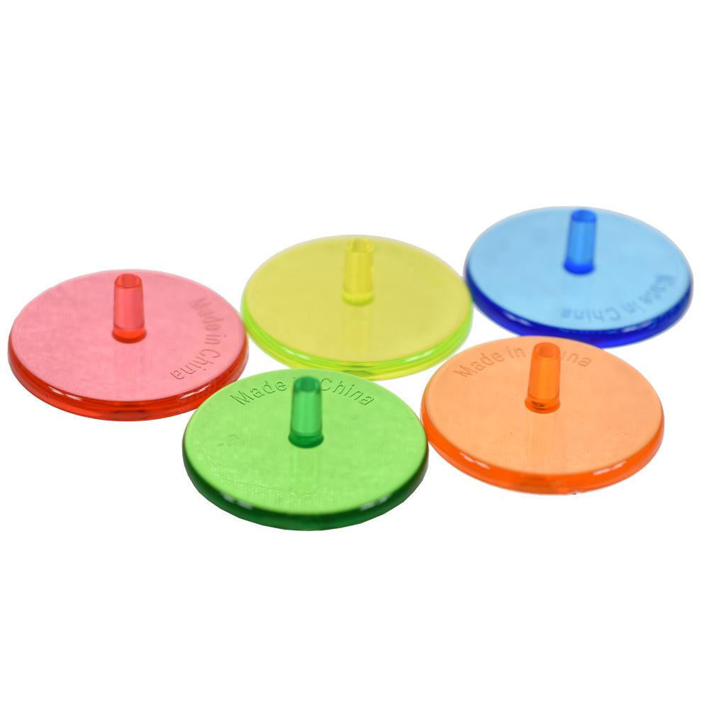 50Pcs Golf Ball Mark Position Markers Diameter 24mm Clear Plastic Flat Golf Ball Markers For Men Women Golf Games