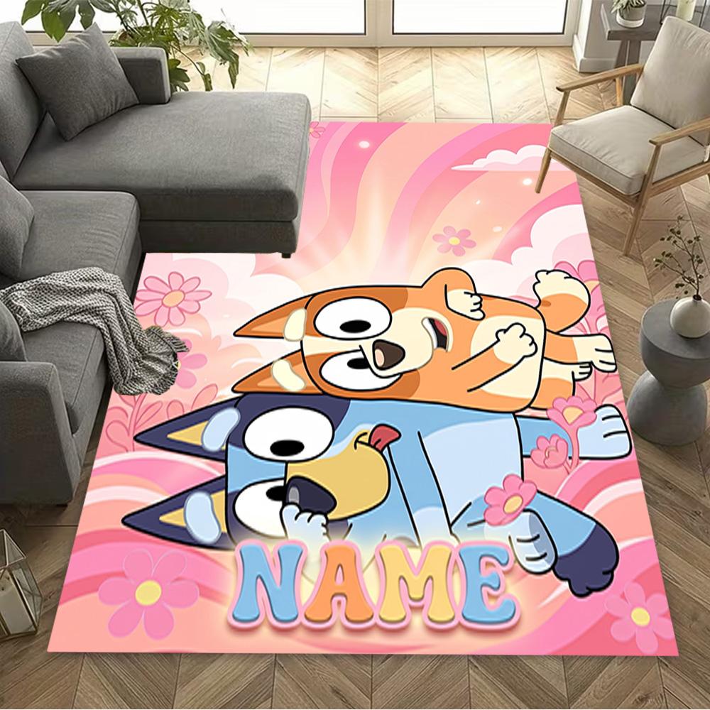 Rainbow Friends Adventure Personalized Name Floor Rug Office Rug Suitable for Game Room Study room Dining Room Playrooms Anti-slip Rug