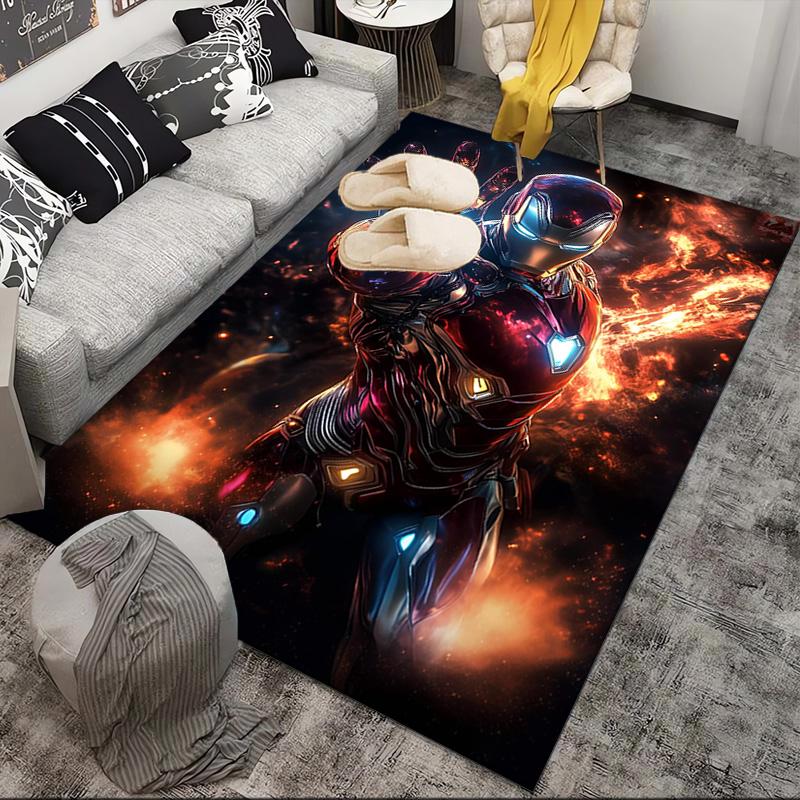 Iron In Action Area Rug Suitable for Indoor And Outdoor,Carpets for Kitchens, Homes, Offices, Living Rooms,Home Decor,Christmas Gift