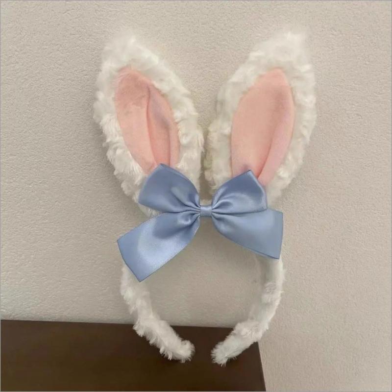 Lolita Cosplay Easter Headband Cute Cartoon Rabbit Ears Hairband for Festival Party Decorations Accessories