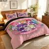 The Girlfriends Really Love Pattern Bedding Quilt Set Quilt Cover Pillowcase Home Birthday Gift(1 * duvet cover + 2 * pillowcase, without core)