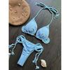 Sexy Braiding Rope Bandage Bikini Set Women's Swimsuit Two-piece Triangle Swimwear Bathing Suit Brazilian Biquinis