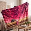 Warm Flannel BlanketCourage the Cowardly Dog Soft Cozy Throw Blanket for Bedroom Couch