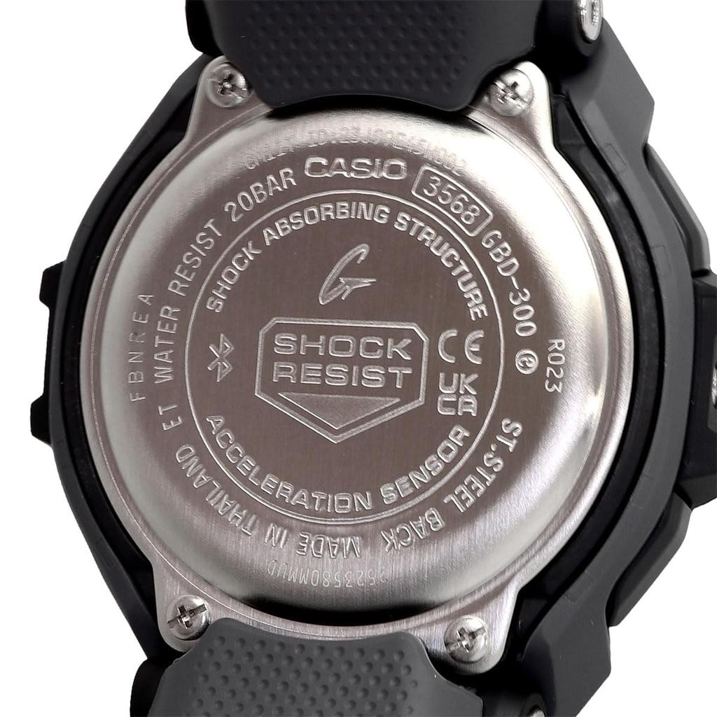 Часы CASIO с подключением к смартфону Международная модель [Casio] G-SHOCK G-Squad GBD-300-1 Мужские Функции, Черный,