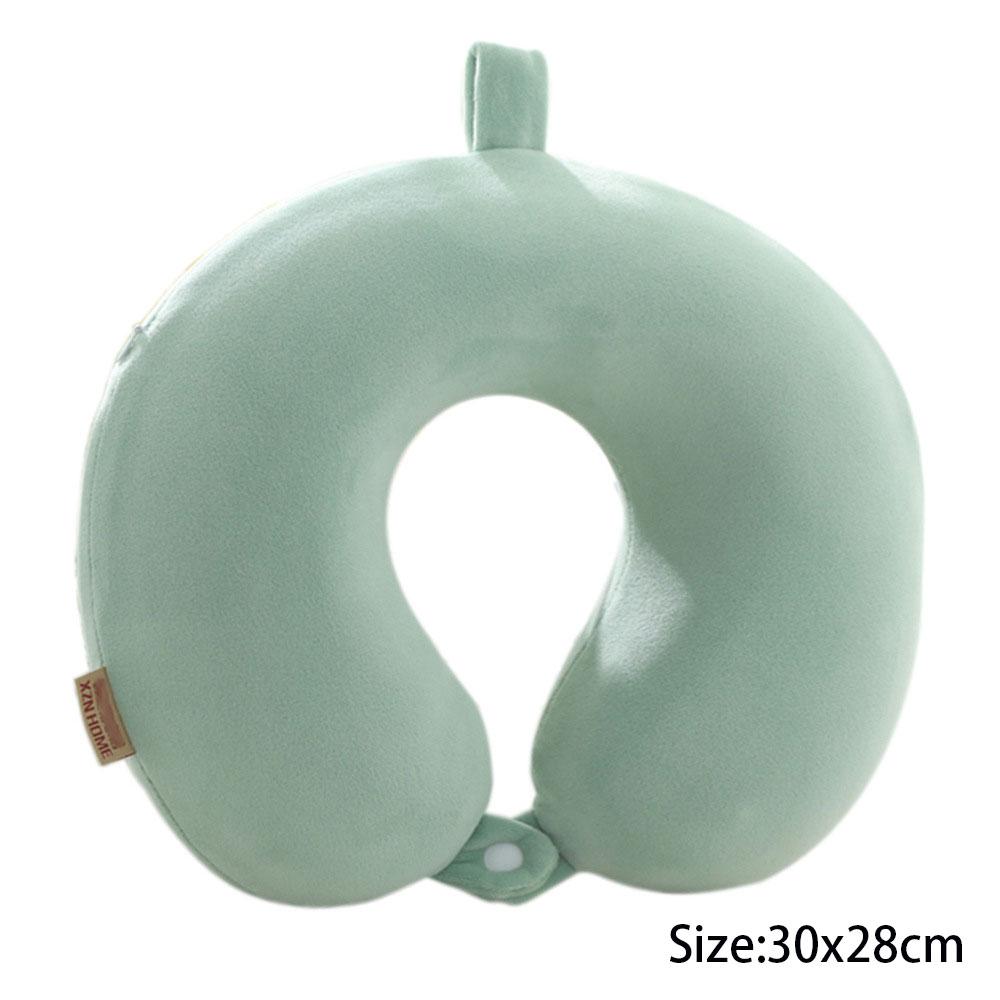 Polyester Solid Color Memory Foam Memory Pillow Ushaped Pillow Soft Comfortable Travel Neck Office Nap Pillow Memory Foam Pillow
