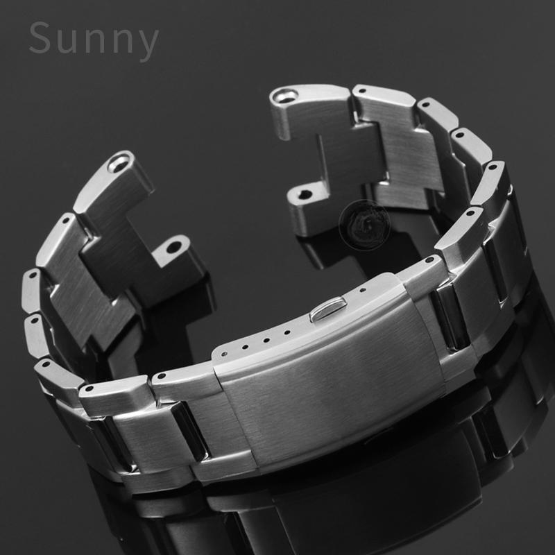 Для Casio GST-B100 26x 14 мм Вогнутый Интерфейс Нержавеющая Сталь Двойная Застежка-Бабочка Ремешок для Часов Мужской 210D/100D/S110d/330/W300 Ремешок