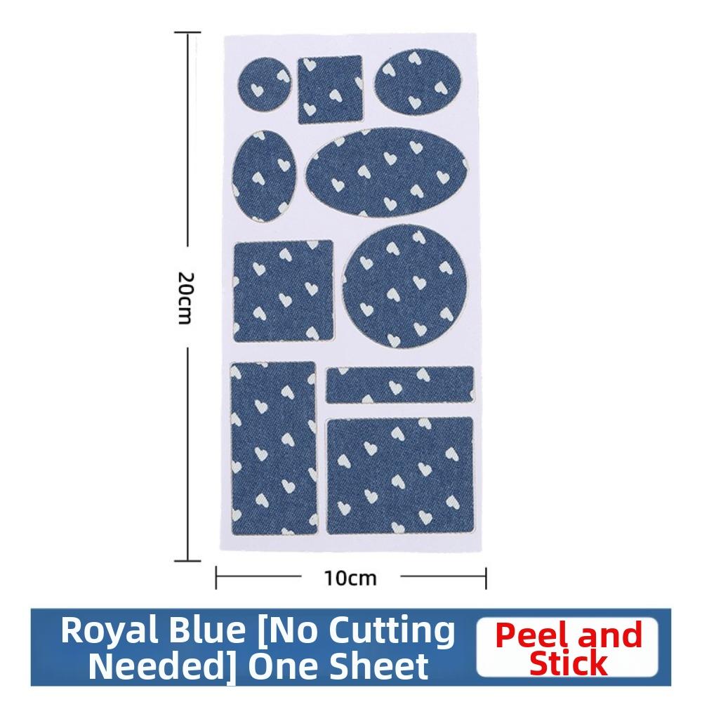 Reinforcement Repair Patches Blue Denim Clothing Patches New Self-Adhesive Patches for Knee Repair
