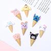 Наклейки и аксессуары Sanrio с изображением рожков для мороженого: Чехол для телефона своими руками, Заколка для волос, Бутылка для воды, Украшения из смолы