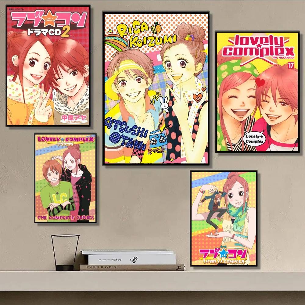 1 шт. Пара L-Lovely C-Complex Постер Наклейка Печать Водонепроницаемое Настенное Искусство Для Гостиной Спальни Домашний Декор