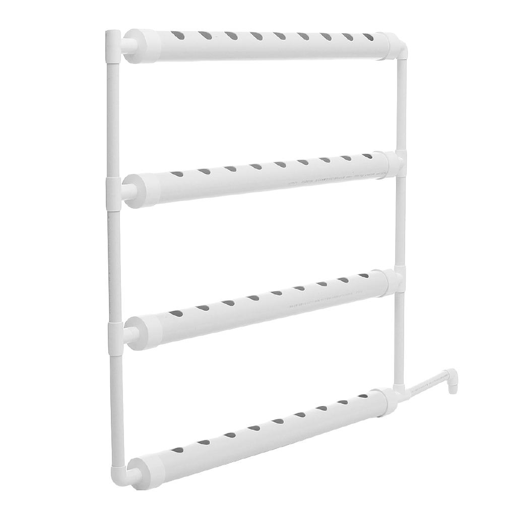 220В 63мм 36 8Вт ПВХ 4 Трубки Набор для Выращивания Насос Водяной Комплект Трубок Белый Садовые Инструменты Места для Растений Настенный Гидропонный Стеллаж для Рассады