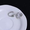 CIAXY Punk Skull Earrings for Women Personality Handsome Street Hip Hop Retro Ear Buckle Thai Silver Jewelry